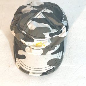 Military White Black Camo Camouflage Adjustable Cap Hat
